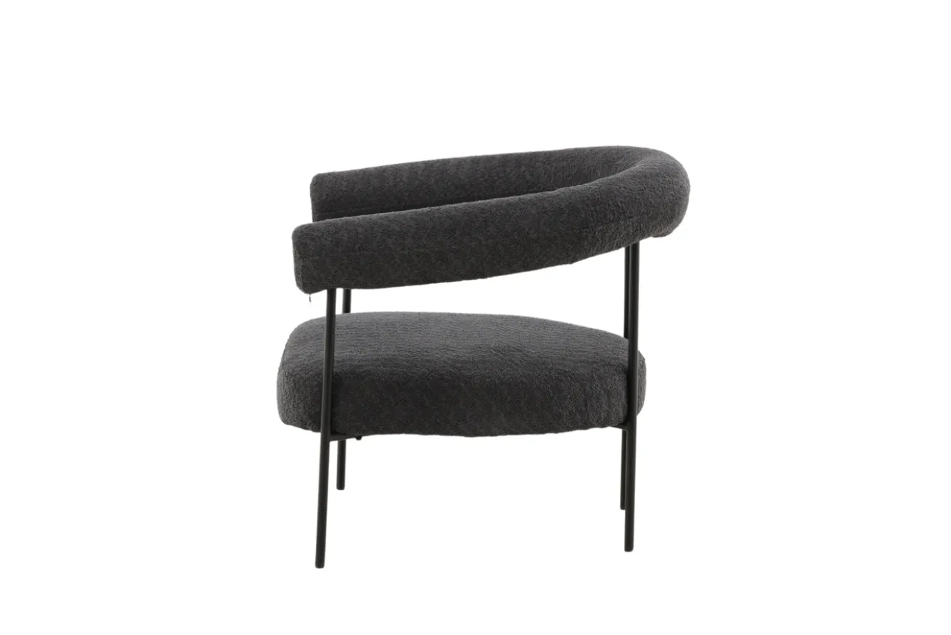 Fjôrd Fauteuil Hökåsen x Josefin Lustig Donkergrijs Bouclé