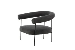 Fjôrd Fauteuil Hökåsen x Josefin Lustig Donkergrijs Bouclé