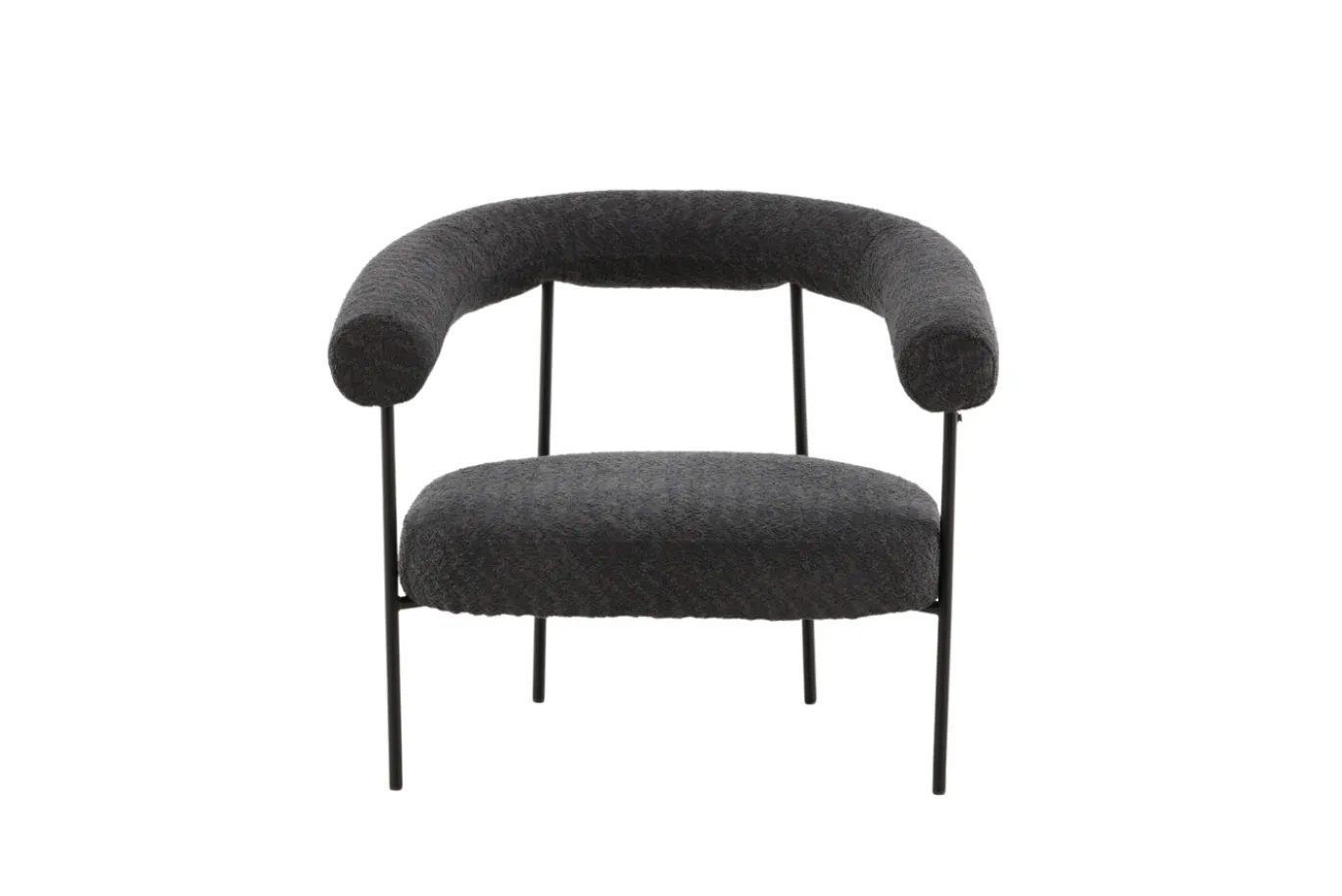 Fjôrd Fauteuil Hökåsen x Josefin Lustig Donkergrijs Bouclé