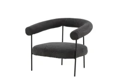 Fjôrd Fauteuil Hökåsen x Josefin Lustig Donkergrijs Bouclé