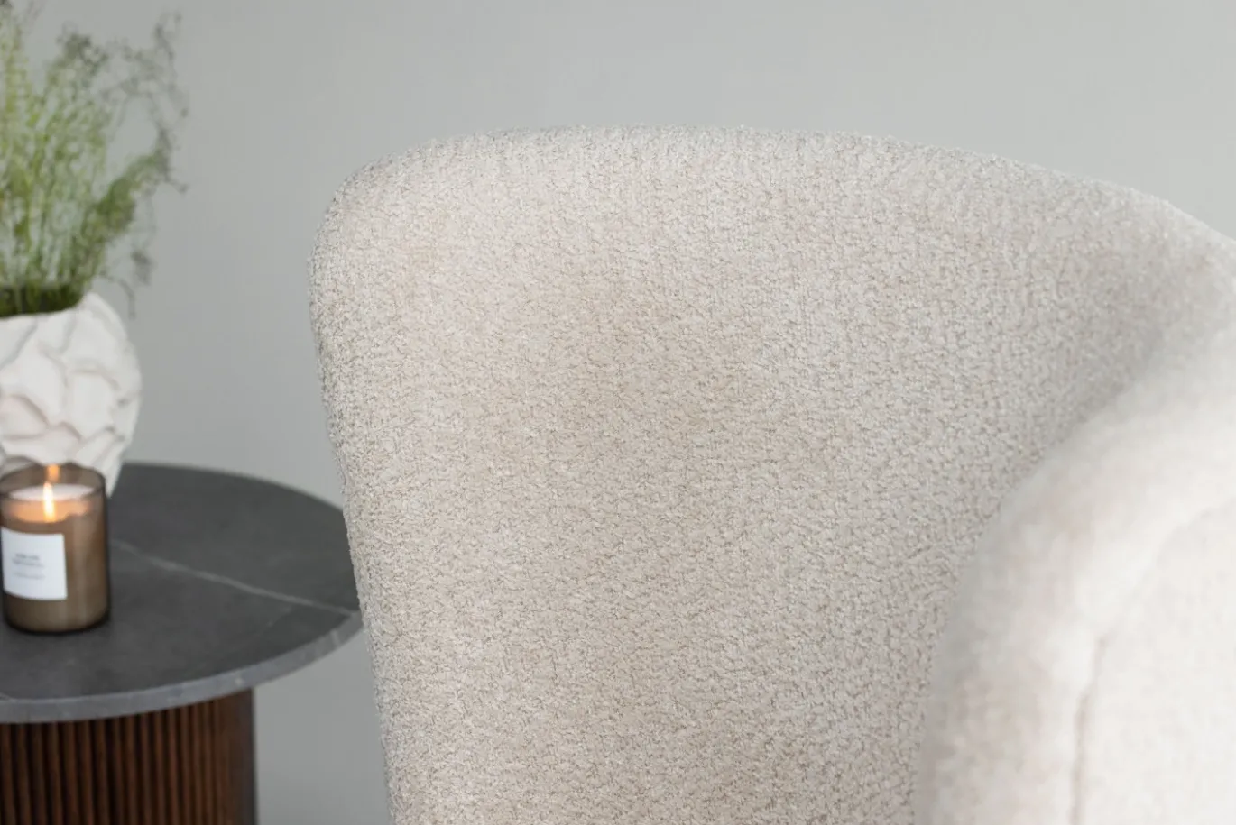 Fjôrd Fauteuil Hällsö Bruin/Beige Boucle