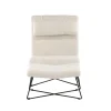 Fjôrd Fauteuil Laconia Wit Teddy Incl. Voetenbank
