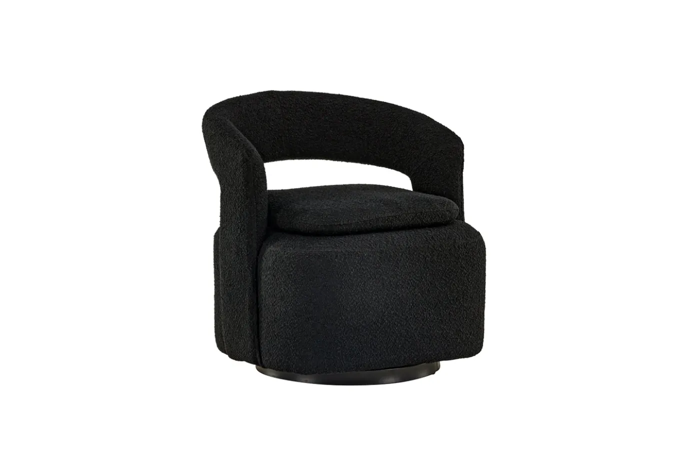 Fjôrd Fauteuil Laurel Zwart Boucle