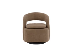 Fjôrd Fauteuil Laurel Zwart/Bruin Boucle
