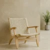 Fjôrd Fauteuil Lazy Polyester Rope Whitewash