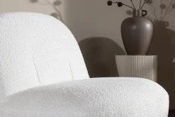 Fjôrd Fauteuil Mahla Wit Bouclé
