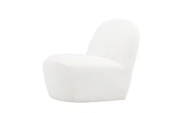Fjôrd Fauteuil Mahla Wit Bouclé