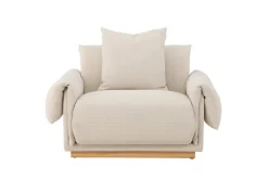 Fjôrd Fauteuil Mollösund 1-Zits Beige Linnen