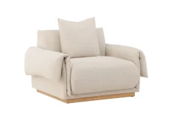 Fjôrd Fauteuil Mollösund 1-Zits Beige Linnen