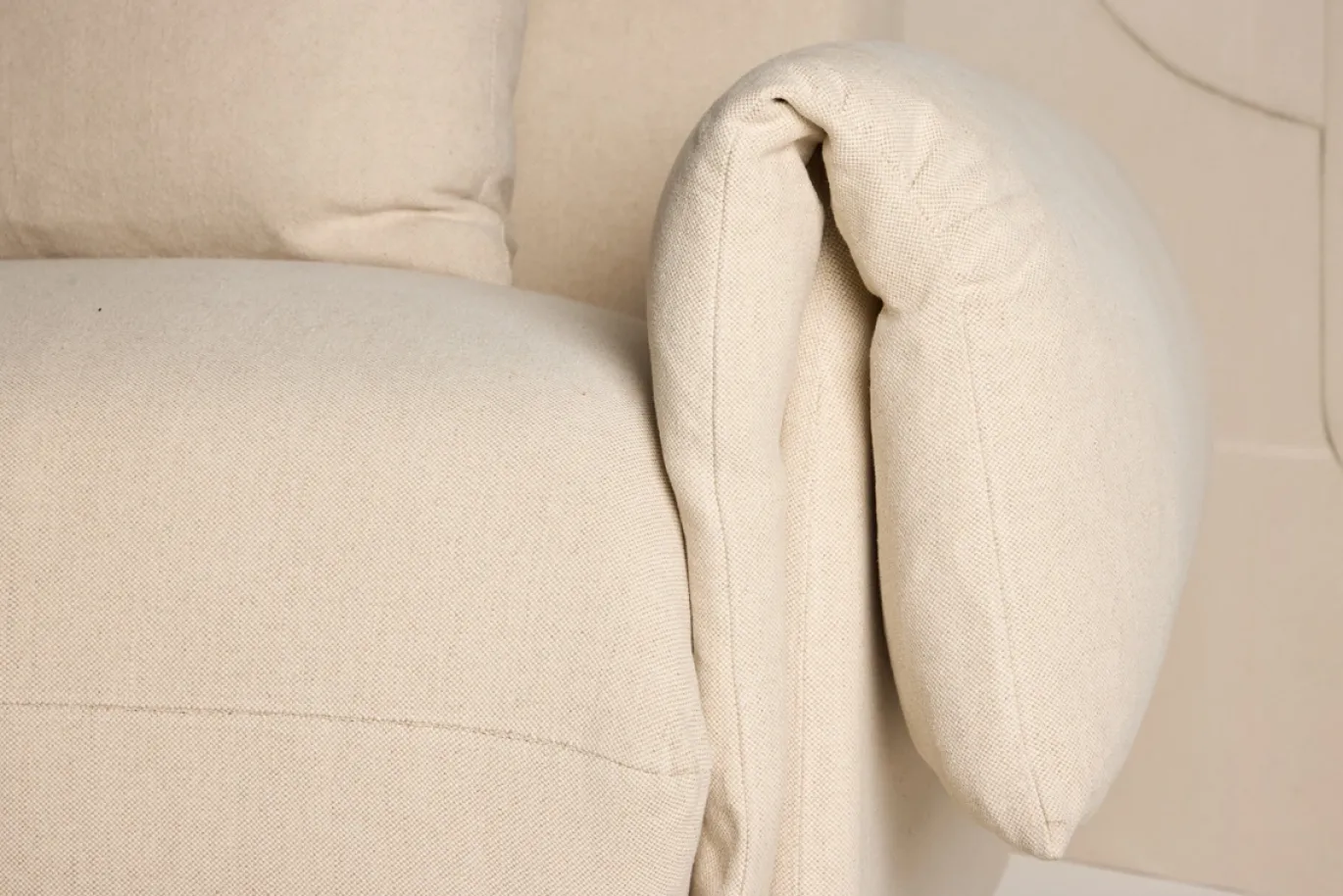 Fjôrd Fauteuil Mollösund 1-Zits Beige Linnen