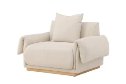 Fjôrd Fauteuil Mollösund 1-Zits Beige Linnen