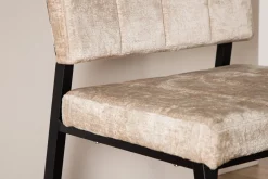 Fjôrd Fauteuil Monett Zwart/Beige Velvet