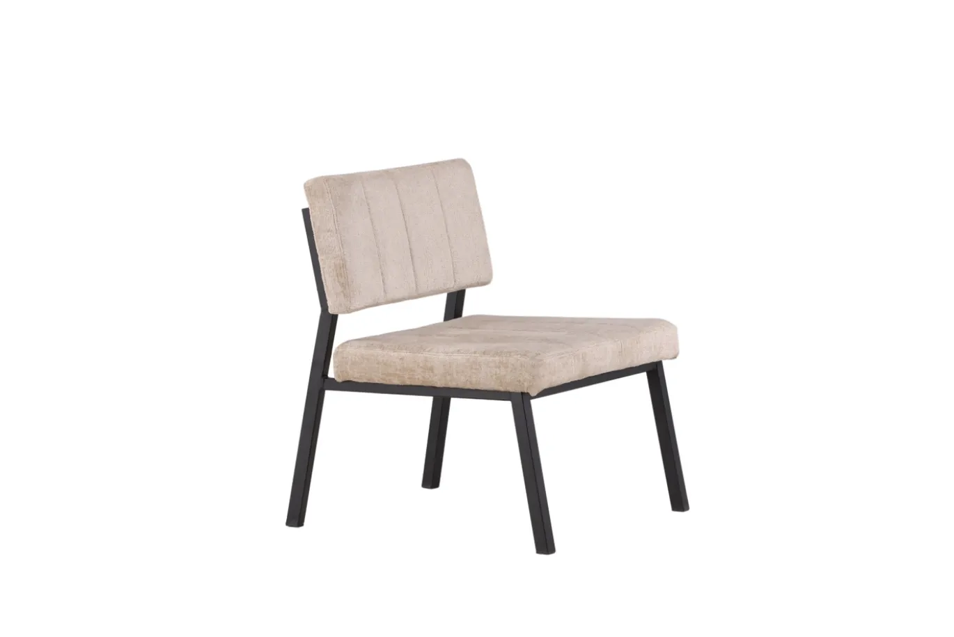 Fjôrd Fauteuil Monett Zwart/Beige Velvet