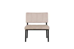 Fjôrd Fauteuil Monett Zwart/Beige Velvet