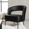 Fjôrd Fauteuil Mundo Zwart Kunstleer