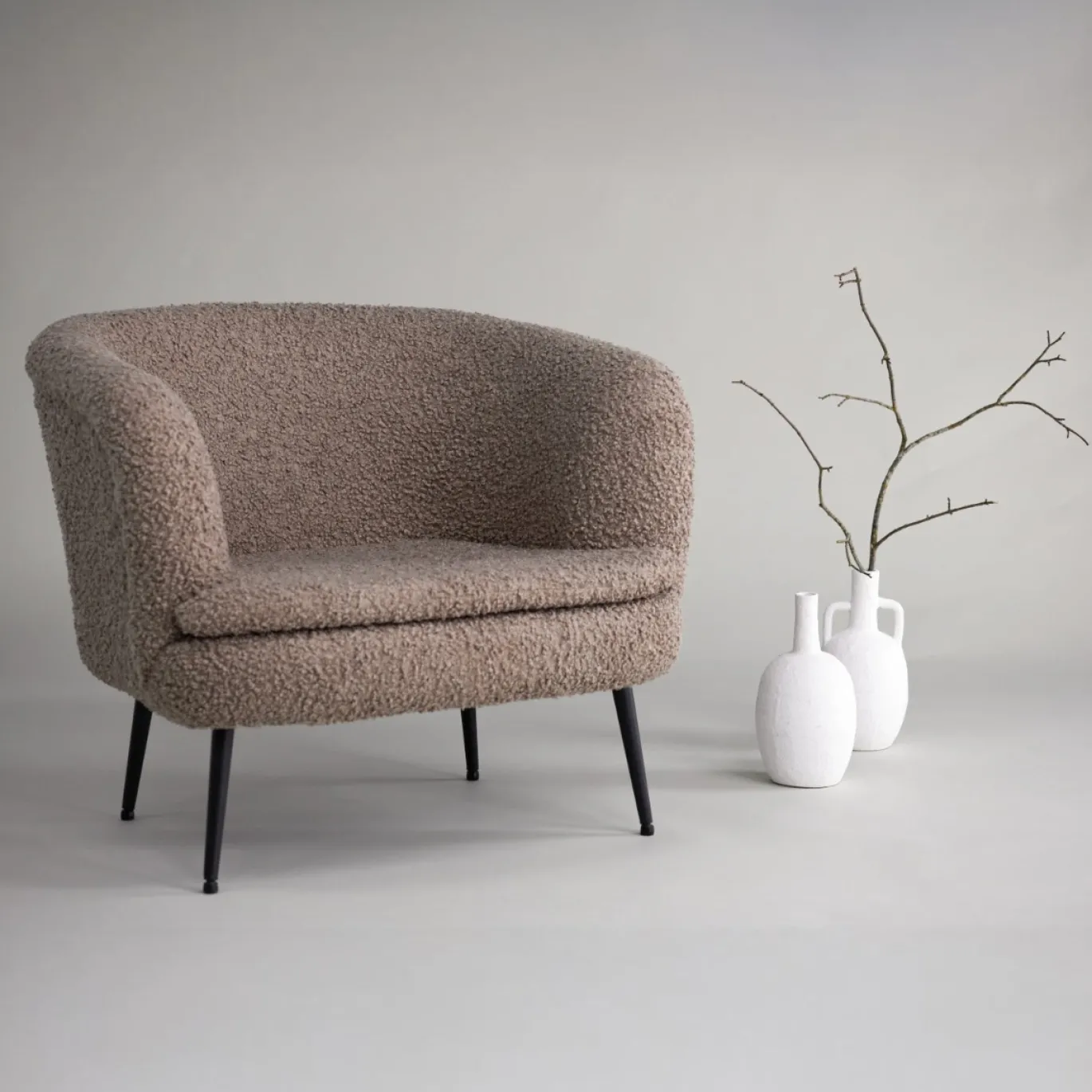 Fjôrd Fauteuil Nordkoster Beige Teddy