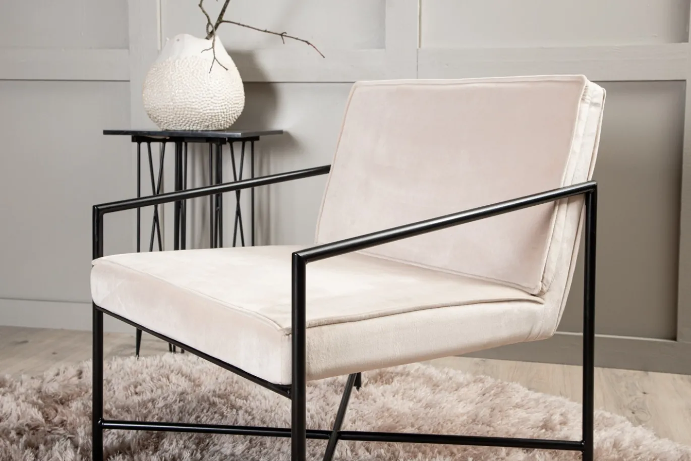 Fjôrd Fauteuil Rakel Beige Velvet