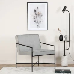 Fjôrd Fauteuil Rakel Grijs Corduroy