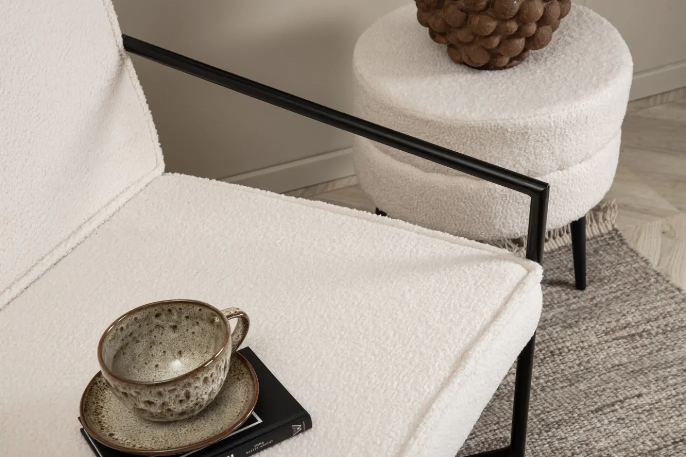 Fjôrd Fauteuil Rakel Off White Teddy