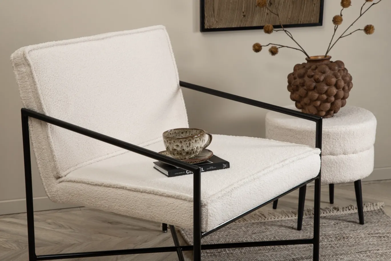 Fjôrd Fauteuil Rakel Off White Teddy