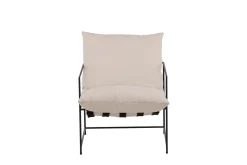 Fjôrd Fauteuil Sedalia Wit Linnen Stof