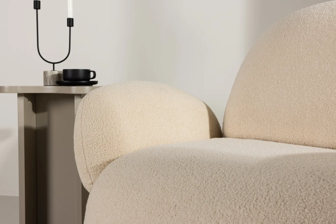 Fjôrd Fauteuil Sevilla Beige Chenille