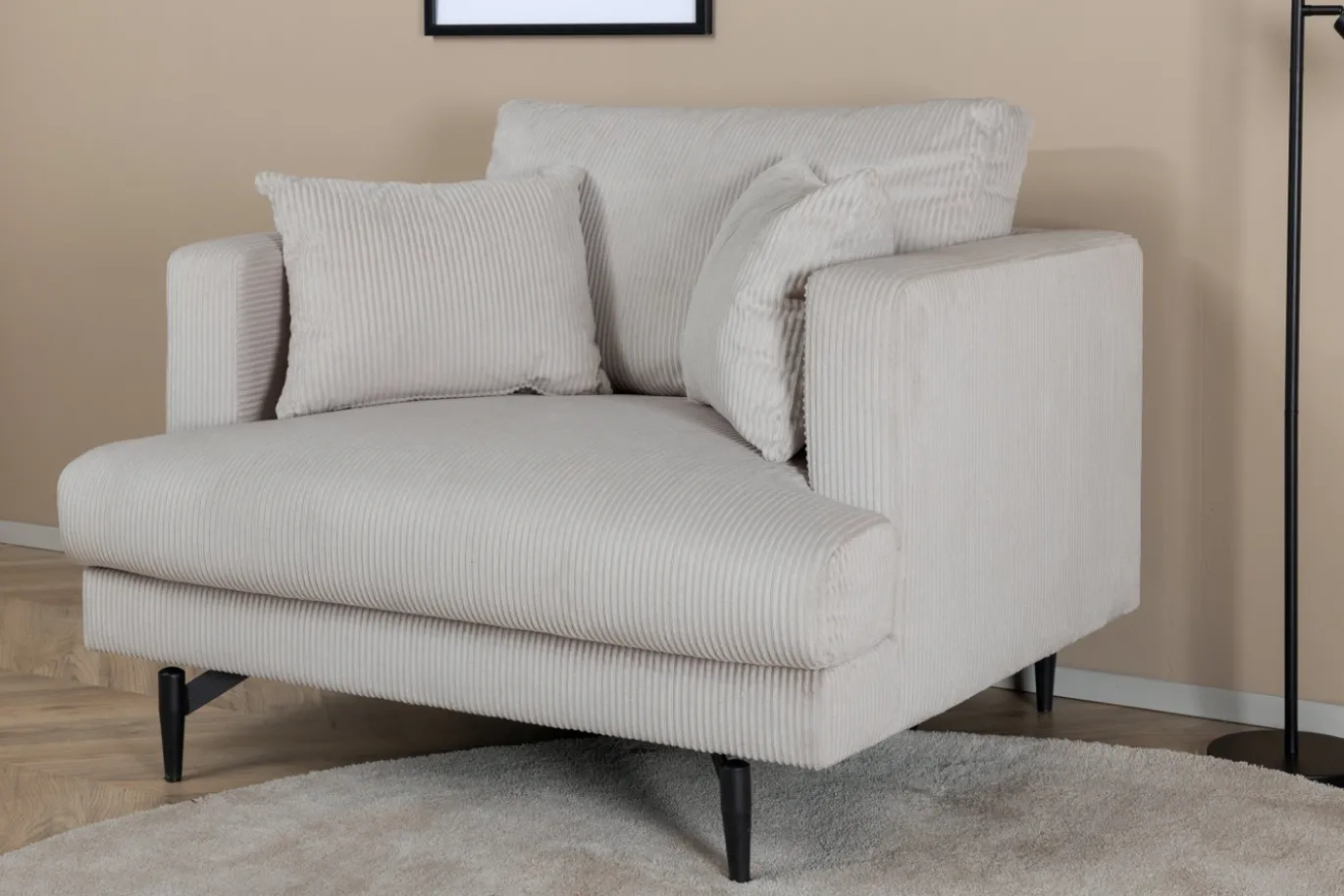 Fjôrd Fauteuil Sofia Beige Corduroy