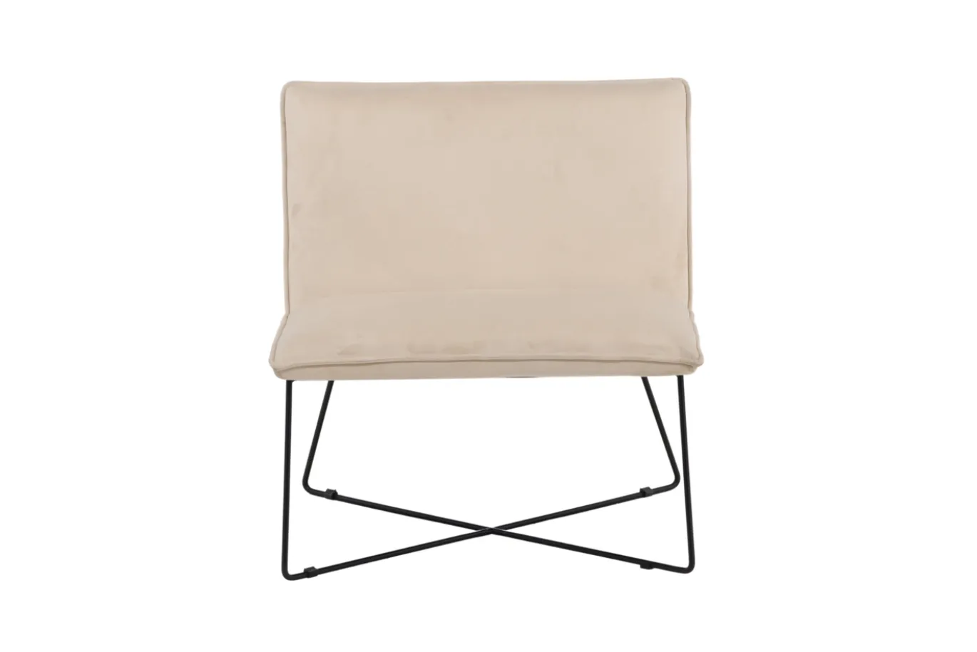 Fjôrd Fauteuil X-lounge Zwart/Off White Velvet
