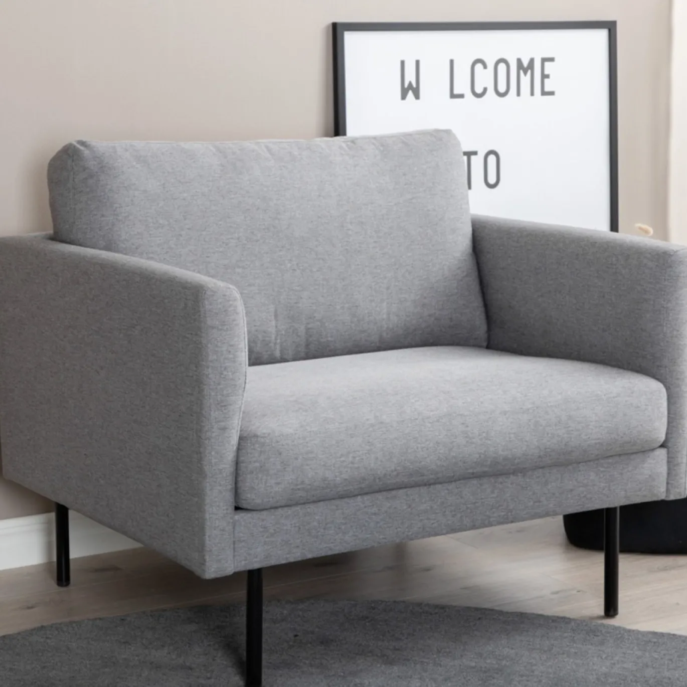 Fjôrd Fauteuil Zoom Grijs Stof