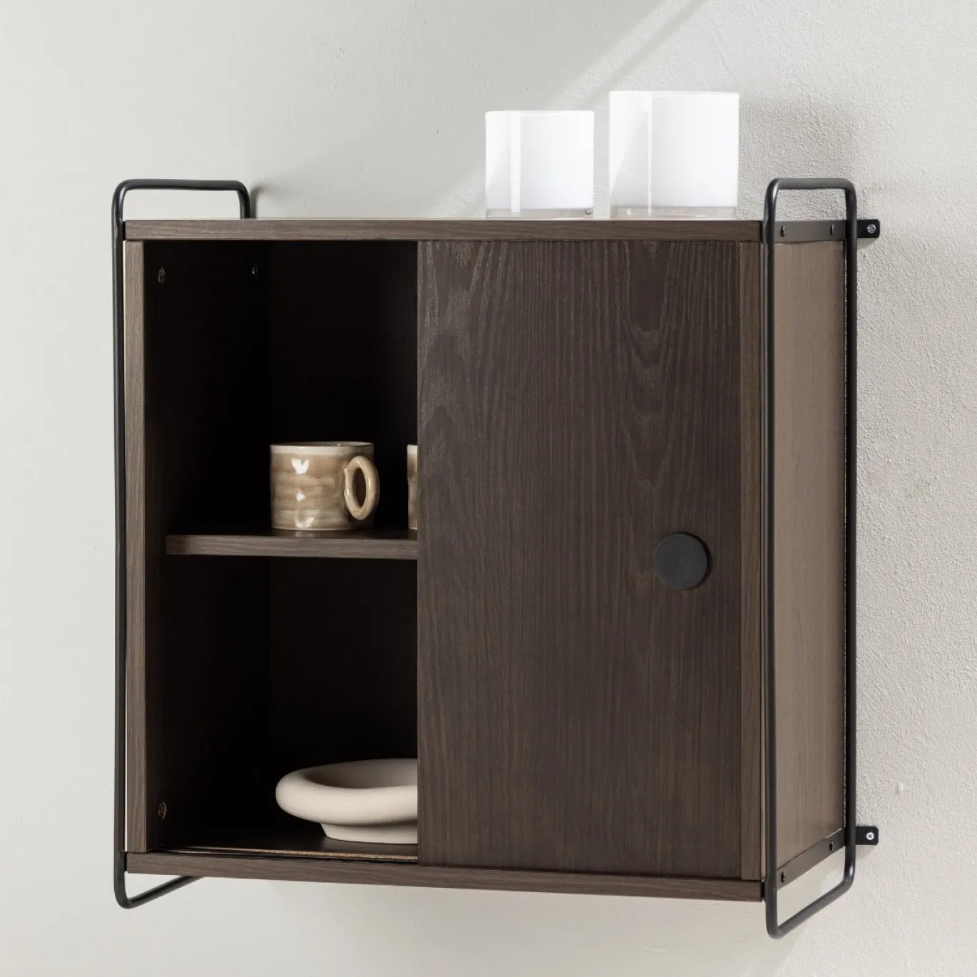 Fjôrd Hangend Wandkastje Paris 61x35x67,8cm Bruin MDF