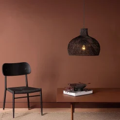 Fjôrd Hanglamp Laroche Zwart Rotan
