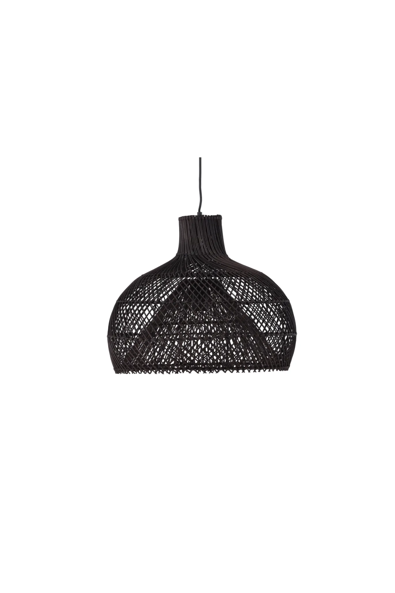 Fjôrd Hanglamp Laroche Zwart Rotan