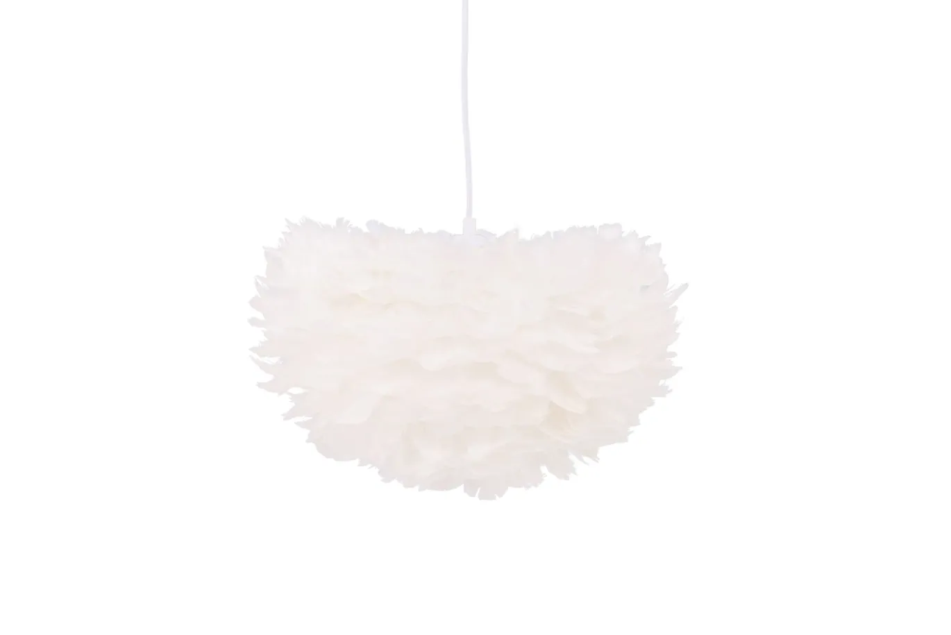 Fjôrd Hanglamp Nicola 45x45cm Wit Veren