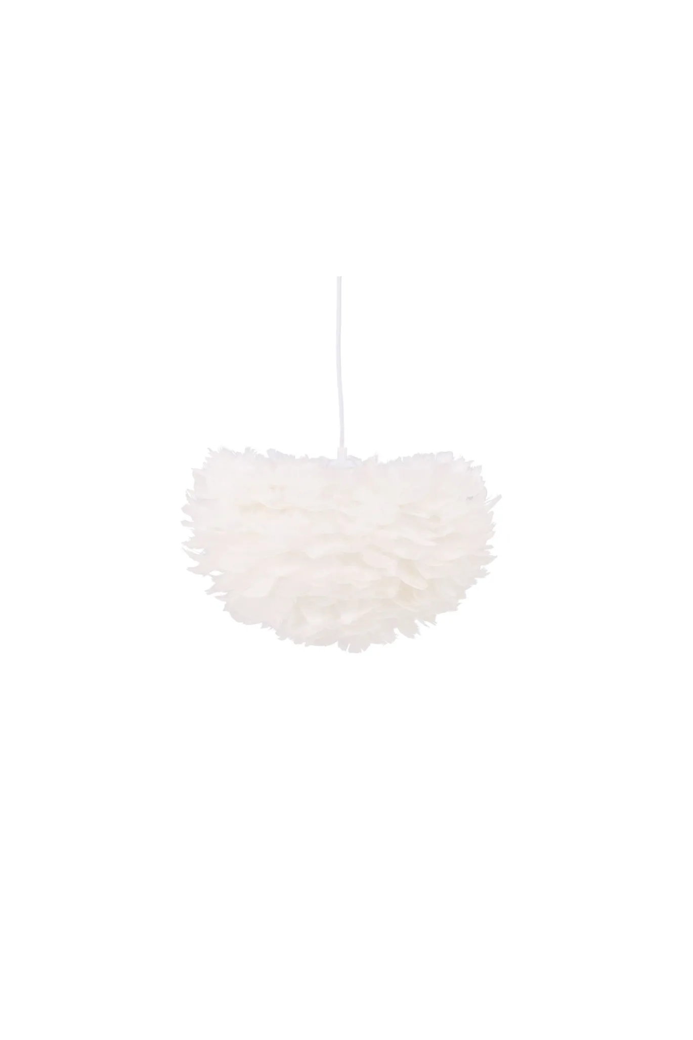 Fjôrd Hanglamp Nicola 45x45cm Wit Veren