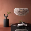 Fjôrd Hanglamp Nicola 75x75cm Zwart/Grijs Veren