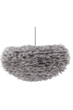 Fjôrd Hanglamp Nicola 75x75cm Zwart/Grijs Veren