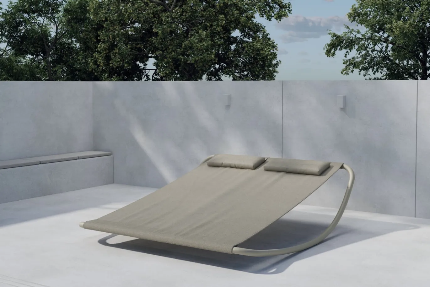 Fjôrd Hangmat Gordo Staal Beige 200x180cm