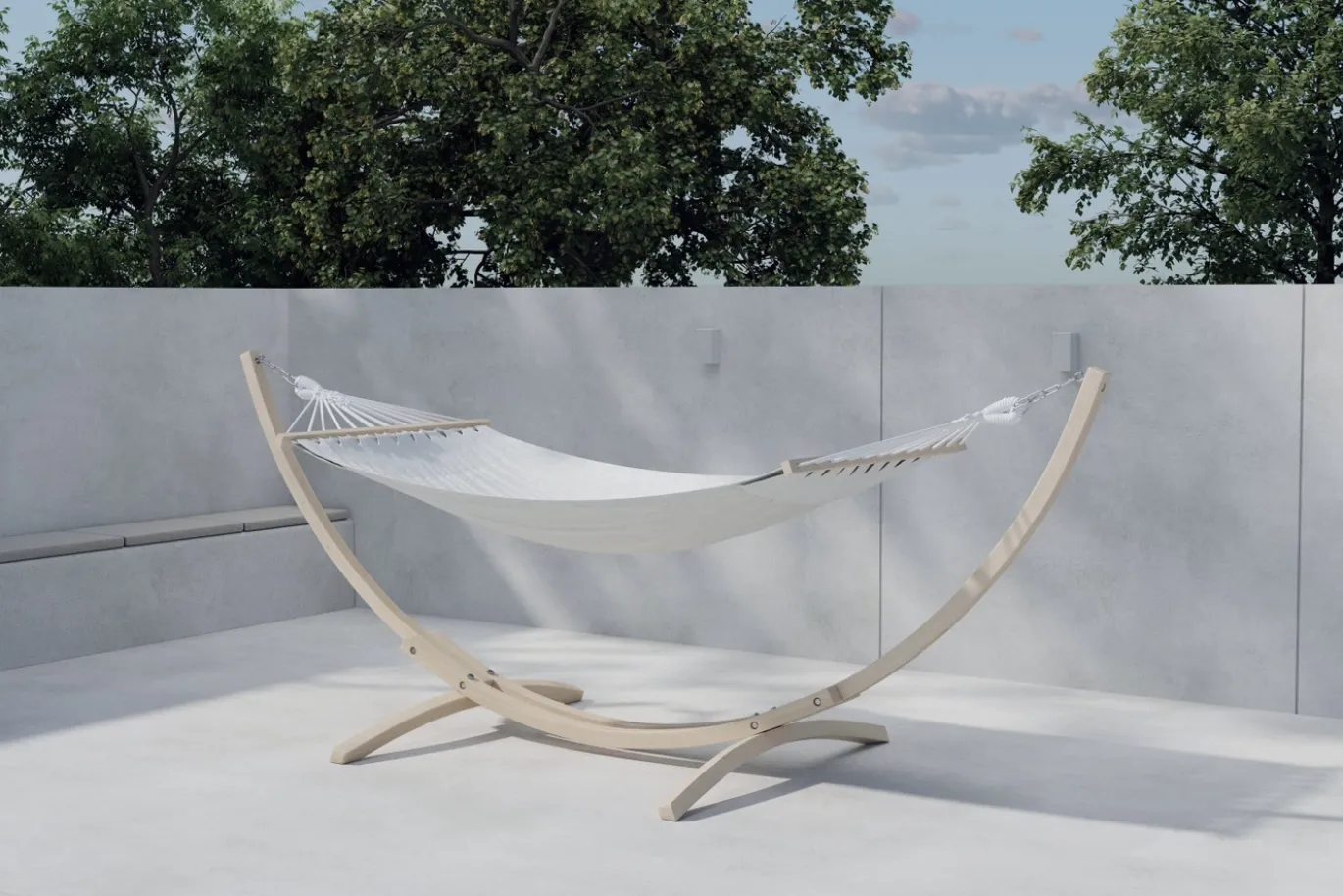 Fjôrd Hangmat Hedvig Whitewash Beige