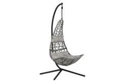 Fjôrd Hangstoel Edinburgh Grijs Wicker