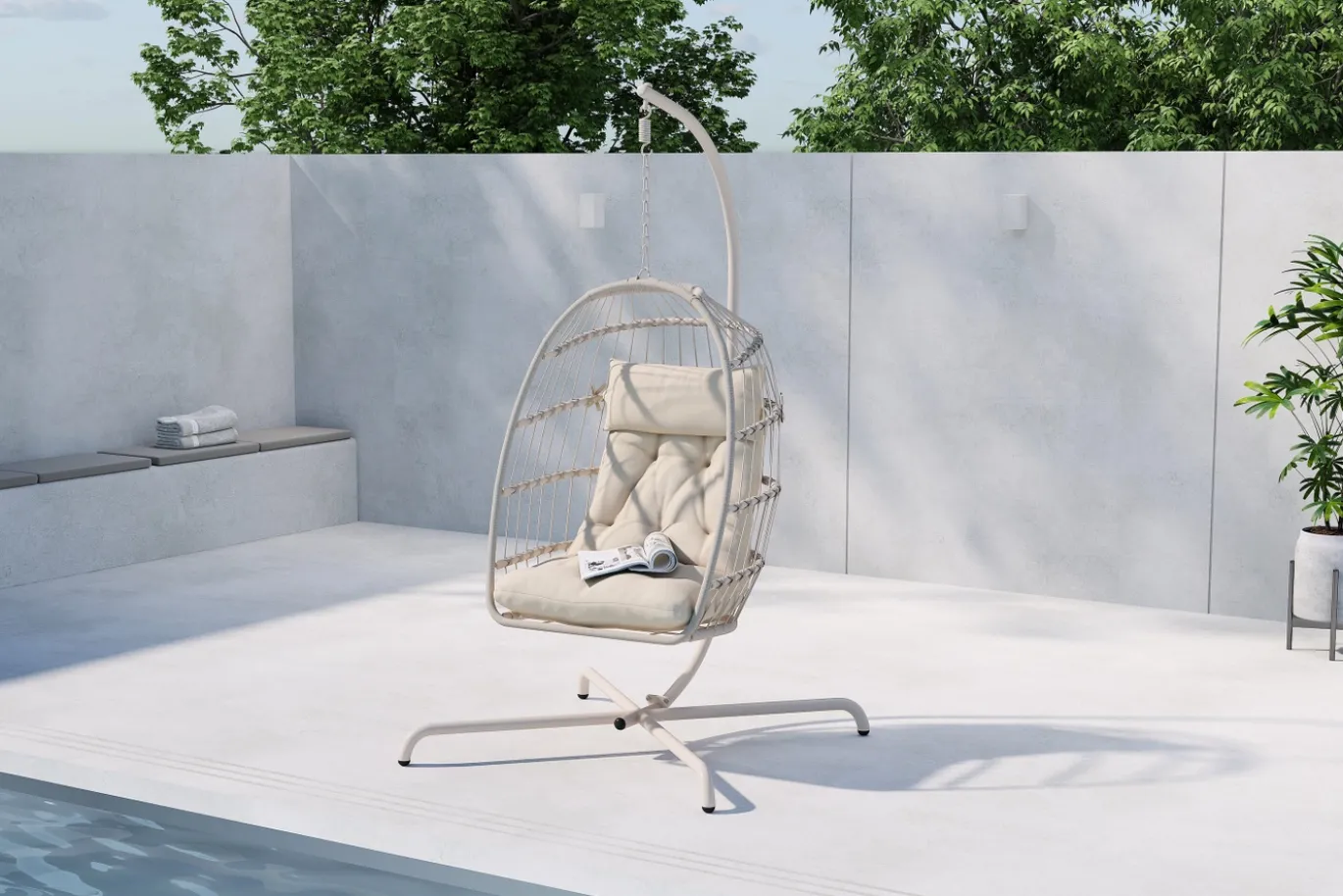 Fjôrd Hangstoel Trezza Beige