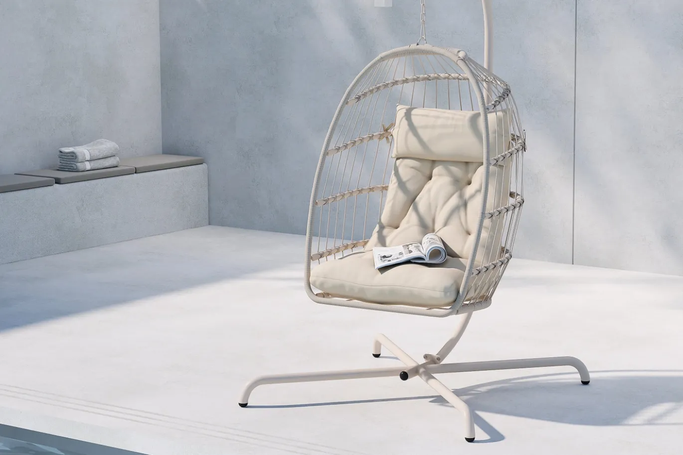 Fjôrd Hangstoel Trezza Beige