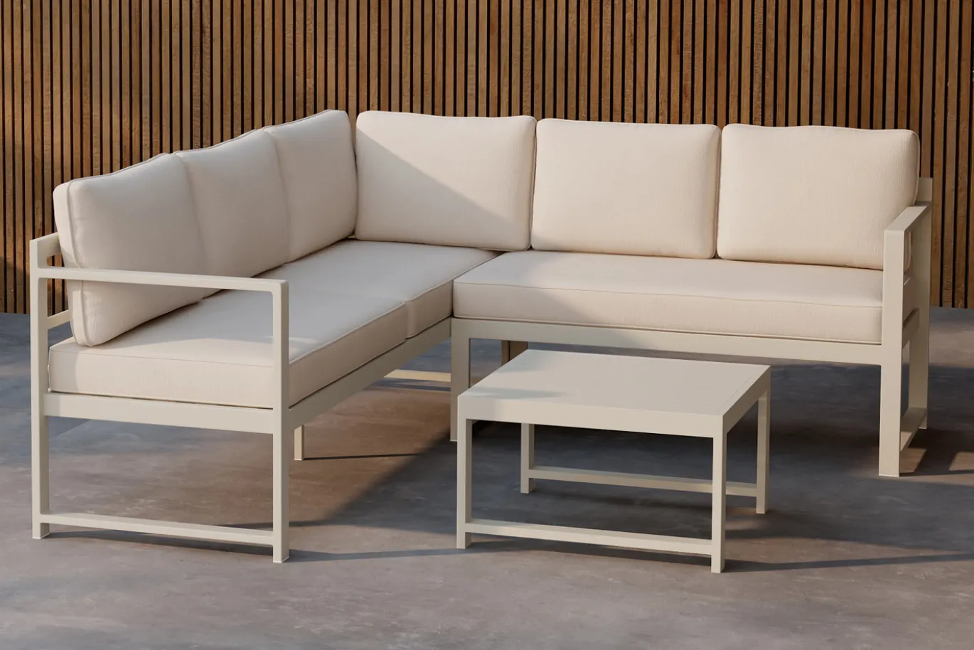 Fjôrd Hoekbank Salvador Beige 118/190cm