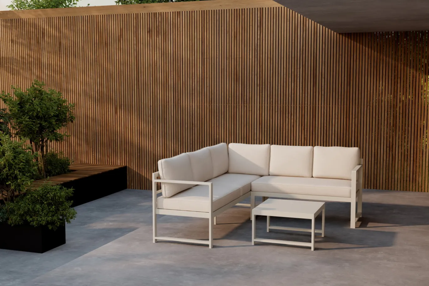 Fjôrd Hoekbank Salvador Beige 118/190cm