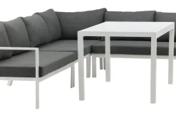Fjôrd Hoekbankset Ramos Wit/Grijs Aluminium