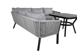 Fjôrd Hoekbankset Virya Lounge Met Tafel Zwart Alu