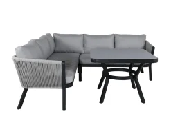 Fjôrd Hoekbankset Virya Lounge Met Tafel Zwart Alu