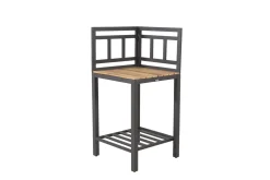 Fjôrd Hoekdeel Mexico Zwart Alu Teak