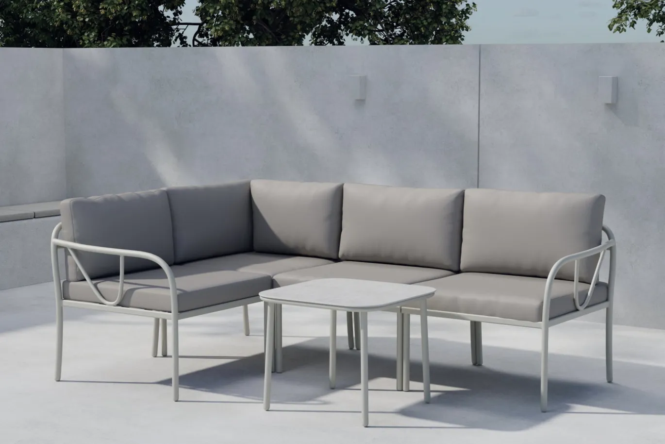 Fjôrd Hoek Loungeset Hydra Greige