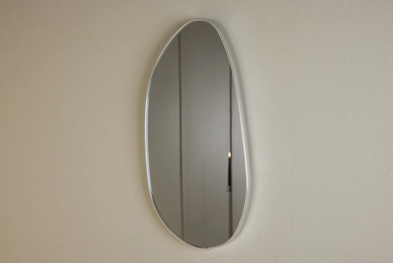 Fjôrd Kleine Spiegel Borgholm Glas Zilver 55x30cm