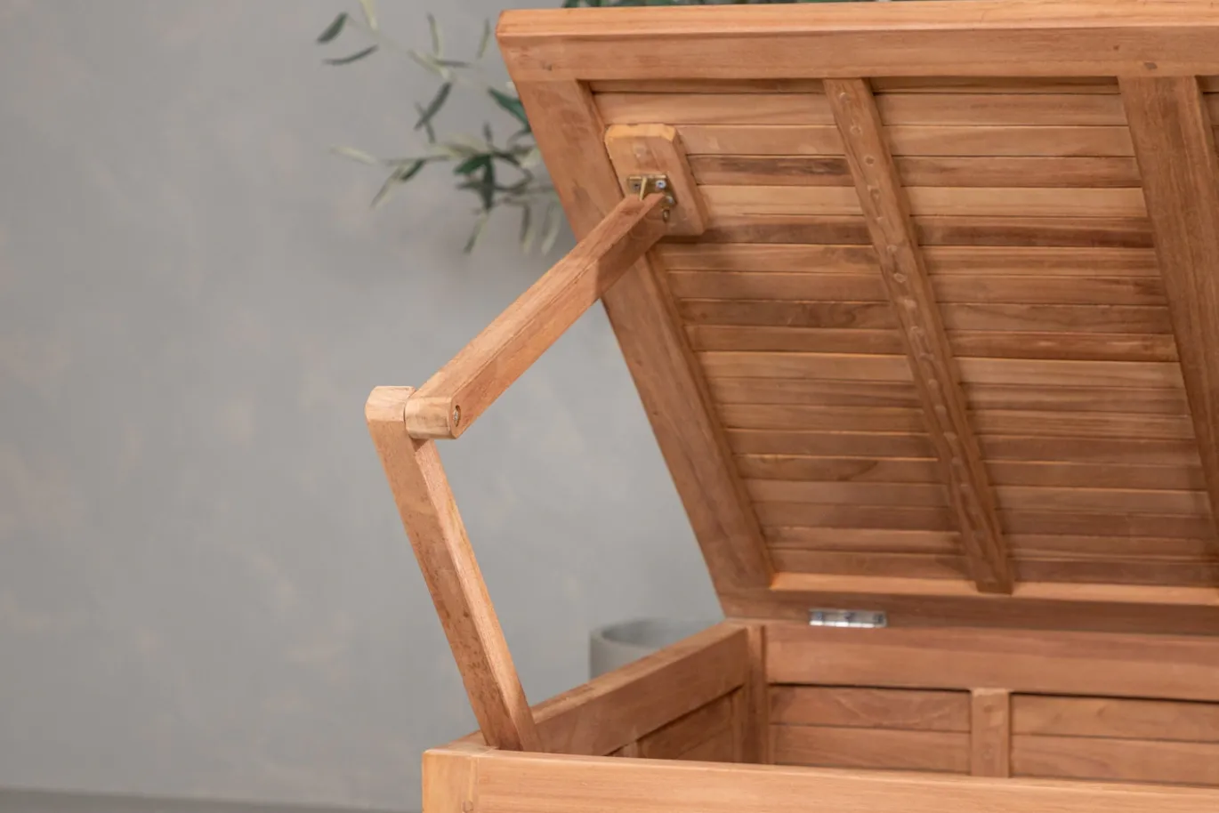 Fjôrd Kussenbox Trento Teak Naturel 130x70x46cm